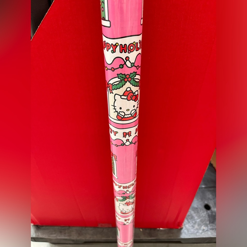 Hello Kitty Christmas Pink Gift Wrap 
Heavyweight paper roll